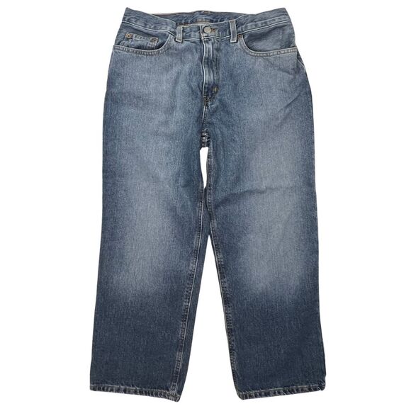 Vintage Polo Jeans Ralph Lauren Womens 10 Heritage Preppy Cropped Saturday Jeans - Picture 12 of 16